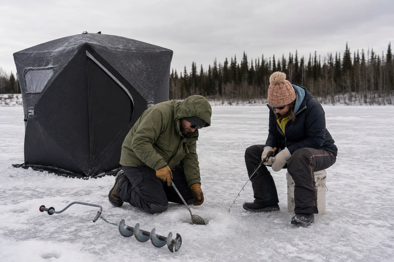 Winter Ice Fishing